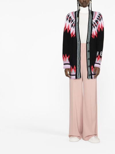 Shop Red Valentino Wide-leg Trousers In Pink