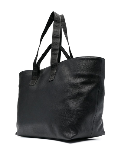 Shop Philipp Plein Embossed-logo Leather Tote Bag In Black