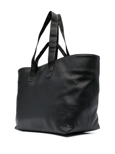 Philipp Plein Embossed-logo Leather Tote Bag In Black