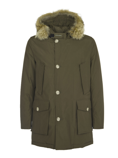 Shop Woolrich Green Multi-pocket Arctic Parka