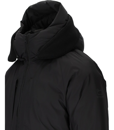 Shop Woolrich Pertex Mountain Black Jacket In Nero