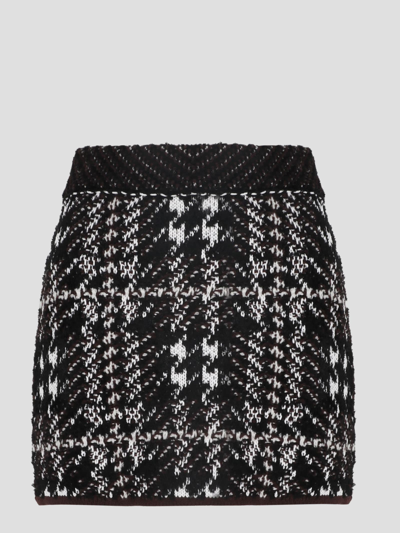 Shop Burberry Brinn Mini Skirt In Brown