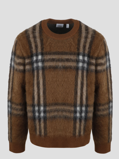 Shop Burberry Denver Sweater In Brown