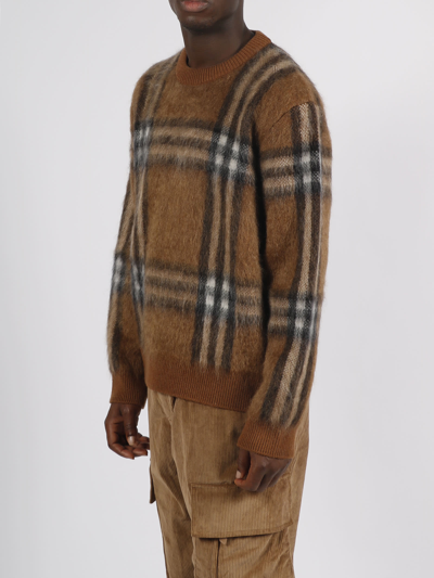 Shop Burberry Denver Sweater In Brown