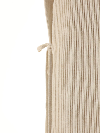 Peter Do Ribbed Merino Wool Turtleneck Tunic In Ivory