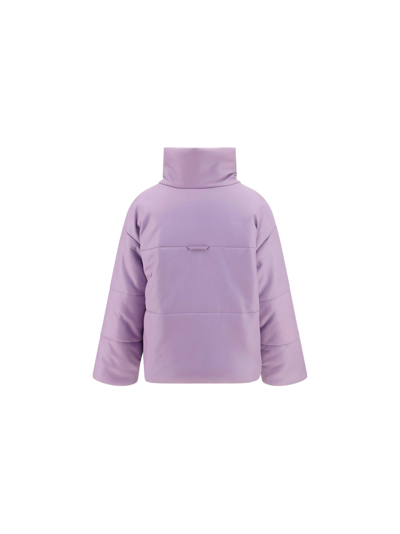 Shop Nanushka Hide Down Jacket In Lilac