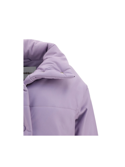 Shop Nanushka Hide Down Jacket In Lilac