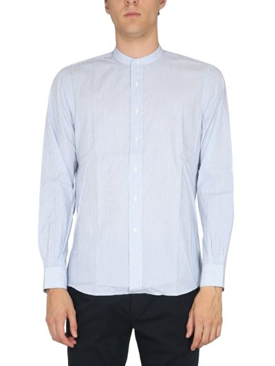 Shop Aspesi Regular Fit Shirt In Azzurro