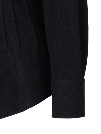 Shop Chloé Corset-detailed Shirt In Black