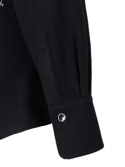Shop Chloé Corset-detailed Shirt In Black