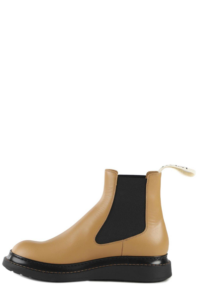 Shop Loewe Slip-on Chelsea Boots In Warm Desert