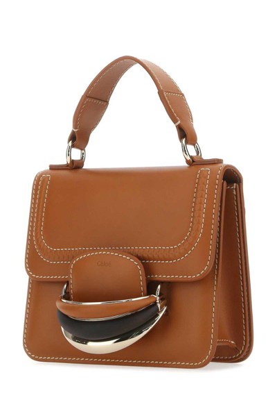 Shop Chloé Kattie Small Crossbody Bag In Caramel