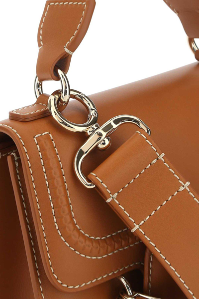 Shop Chloé Kattie Small Crossbody Bag In Caramel