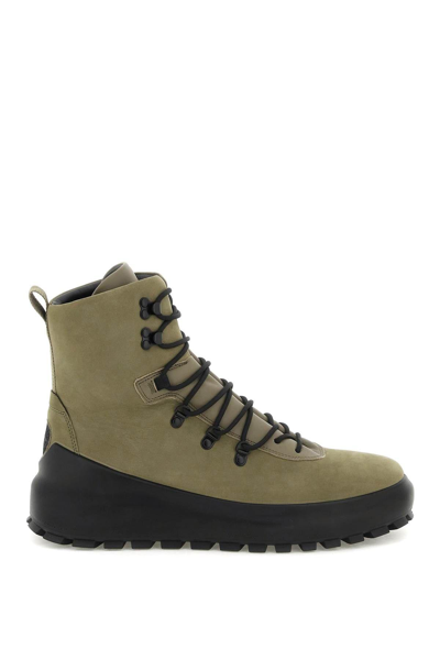 Shop Stone Island Suede Leather Lace-up Ankle Boots In Vde Militare