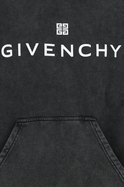 Shop Givenchy Charcoal Cotton Sweatshirt In Grey