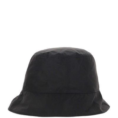 Shop Off-white Logo Printed Bucket Hat In Black Yellow