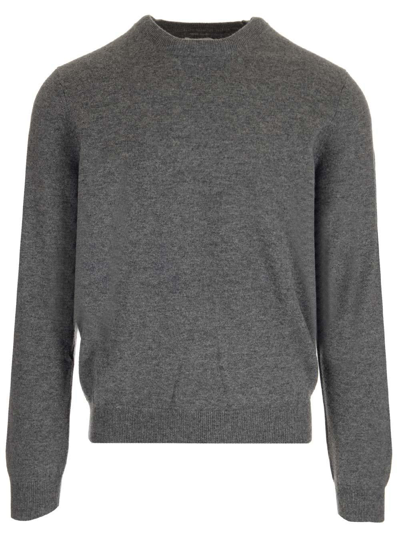 Shop Comme Des Garçons Shirt Crewneck Knitted Jumper In Top Grey