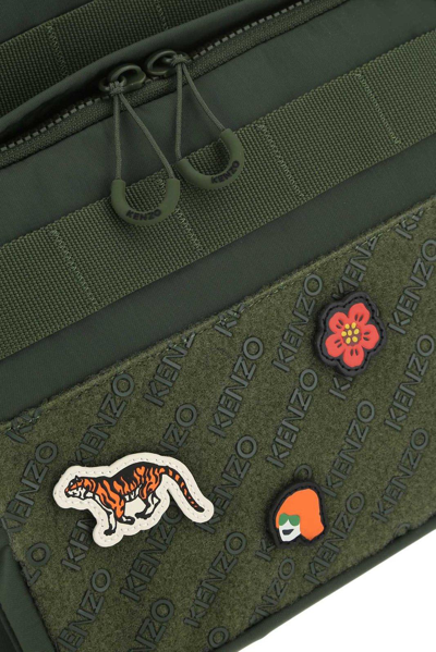 Shop Kenzo Jungle Patch Zipped Backpack