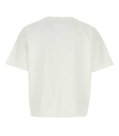 Shop Mm6 Maison Margiela Appliqué Embellished T-shirt In White