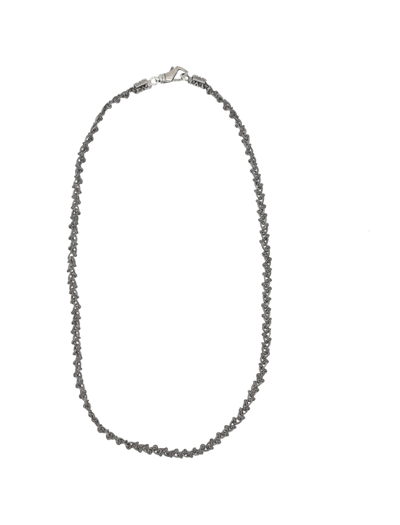 Shop Emanuele Bicocchi Rope Chain Necklace In Silver