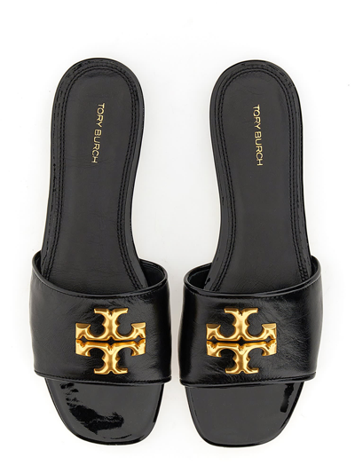 Tory Burch Eleanor Leather Slides In Black | ModeSens
