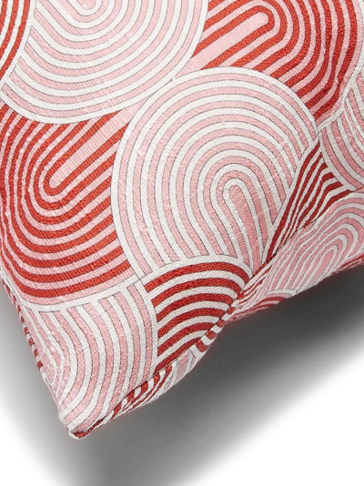 Shop La Doublej Slinky Rosso Cushion In Red