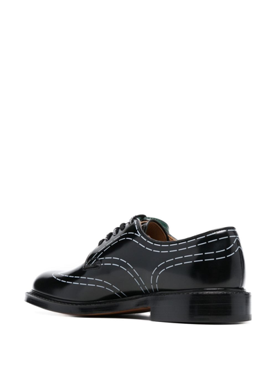 Shop Off-white X Church's Shannon Derby Shoes In Black