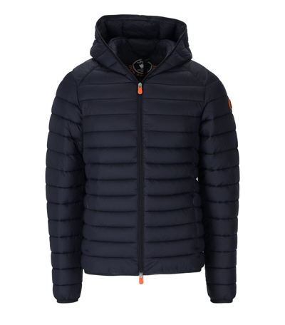 Save The Duck Donald Quilted Hooded Water Resistant Insulated Puffer Jacket In Blu