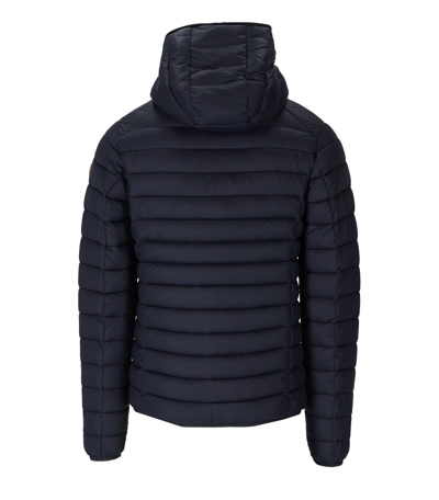 Save The Duck Donald Quilted Hooded Water Resistant Insulated Puffer Jacket In Blu