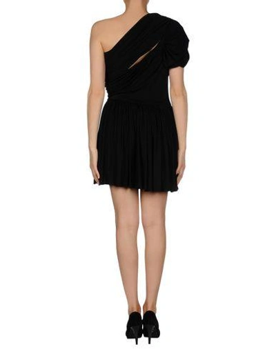 Shop John Galliano Short Dress In Black