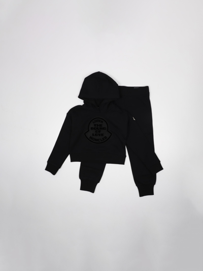 Shop Moncler Cotton Suit (tailleur) In Nero