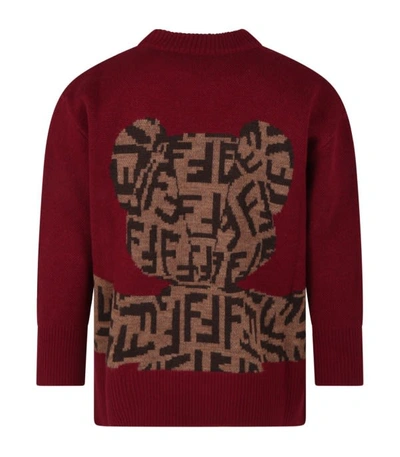 Shop Fendi Pull With Print In Red