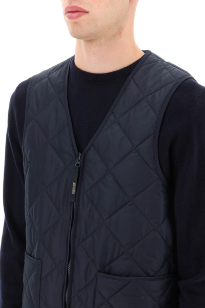 Baracuta Miller Quilted Waistcoat In Blue | ModeSens