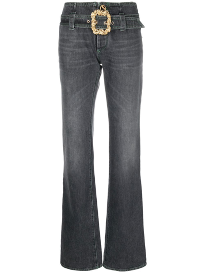 Shop Cormio Wide-leg Jeans In Black