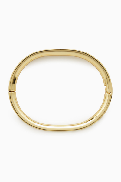 Shop Cos Recycled Brass Hinged Bangle In Gold