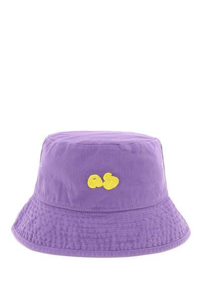 Shop Acne Studios Cotton Canvas Bucket Hat In Purple