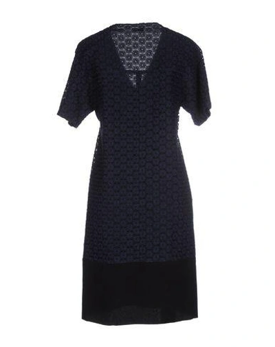 Shop Joseph Short Dress In Dark Blue