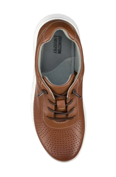 Shop Johnston & Murphy Activate Sneaker In Tan Full Grain