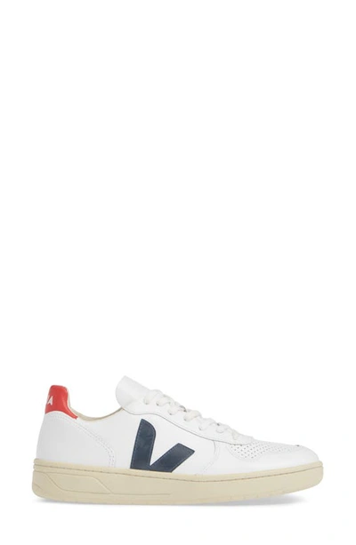 Shop Veja V-10 Sneaker In Extra White Nautico Pekin
