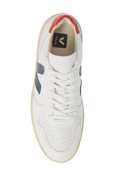 Shop Veja V-10 Sneaker In Extra White Nautico Pekin