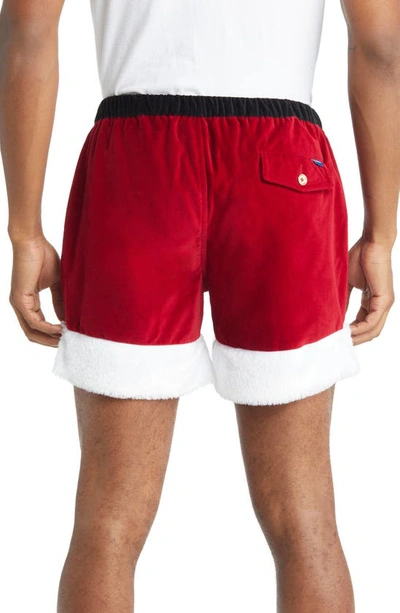 Shop Chubbies The Candy Cane Lanes Knit Shorts In Ol St. Nicks