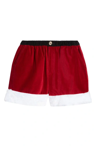 Shop Chubbies The Candy Cane Lanes Knit Shorts In Ol St. Nicks