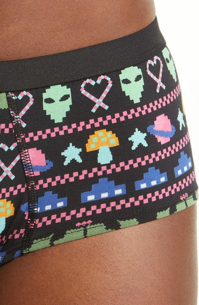 Meundies Print Briefs In Cosmic Mistletoe
