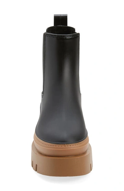 Shop Jeffrey Campbell Rain-storm Platform Chelsea Boot In Black Honey