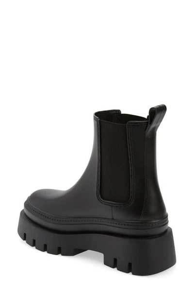 Shop Jeffrey Campbell Rain-storm Platform Chelsea Boot In Black Matte