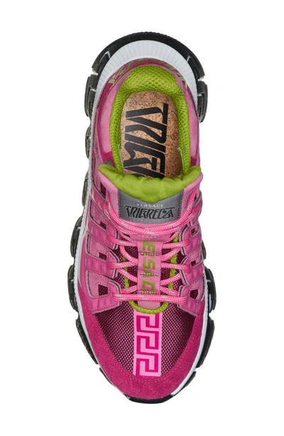 Shop Versace Trigreca Low Top Sneaker In Pink