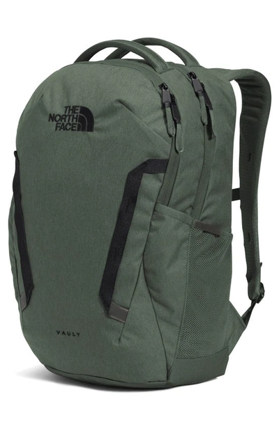 Shop The North Face Kids' Vault Backpack In Thyme Light Heather/ Tnf Black