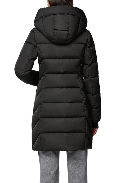 Soia & Kyo Hooded Water Repellent Down Puffer Coat In Black