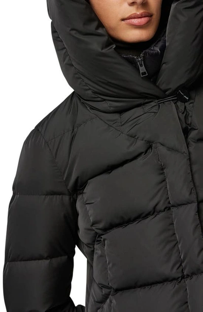 Soia & Kyo Hooded Water Repellent Down Puffer Coat In Black