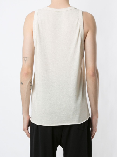 Osklen Eco Blend E-basics Ii Tank Top In Neutrals